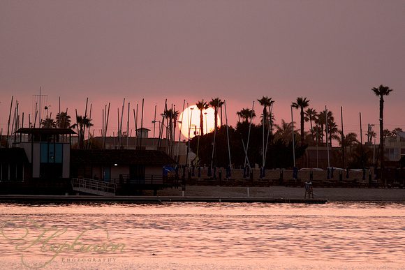 Mission Bay San Diego at sunset